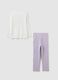 Pigiama da bambina in puro cotone multicolor regular fit_1