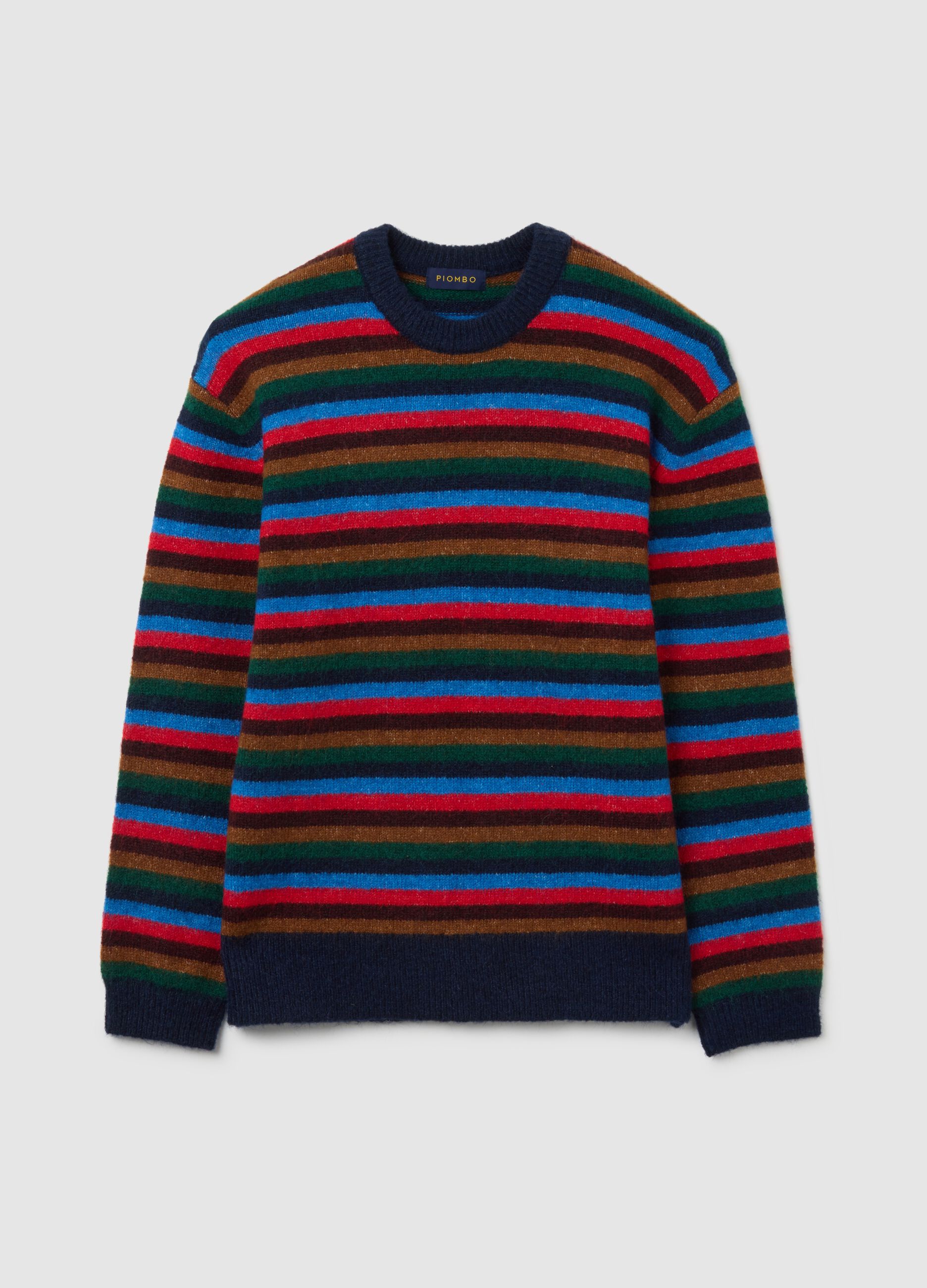 Multicolour Stripe Regular Fit Sweater