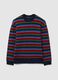 Multicolour Stripe Regular Fit Sweater_0