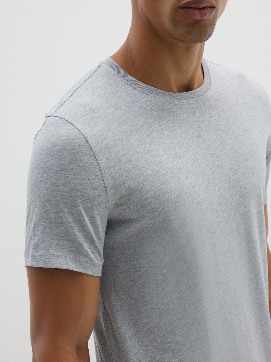 Bipack di t-shirt in cotone Supima grigia regular fit_3