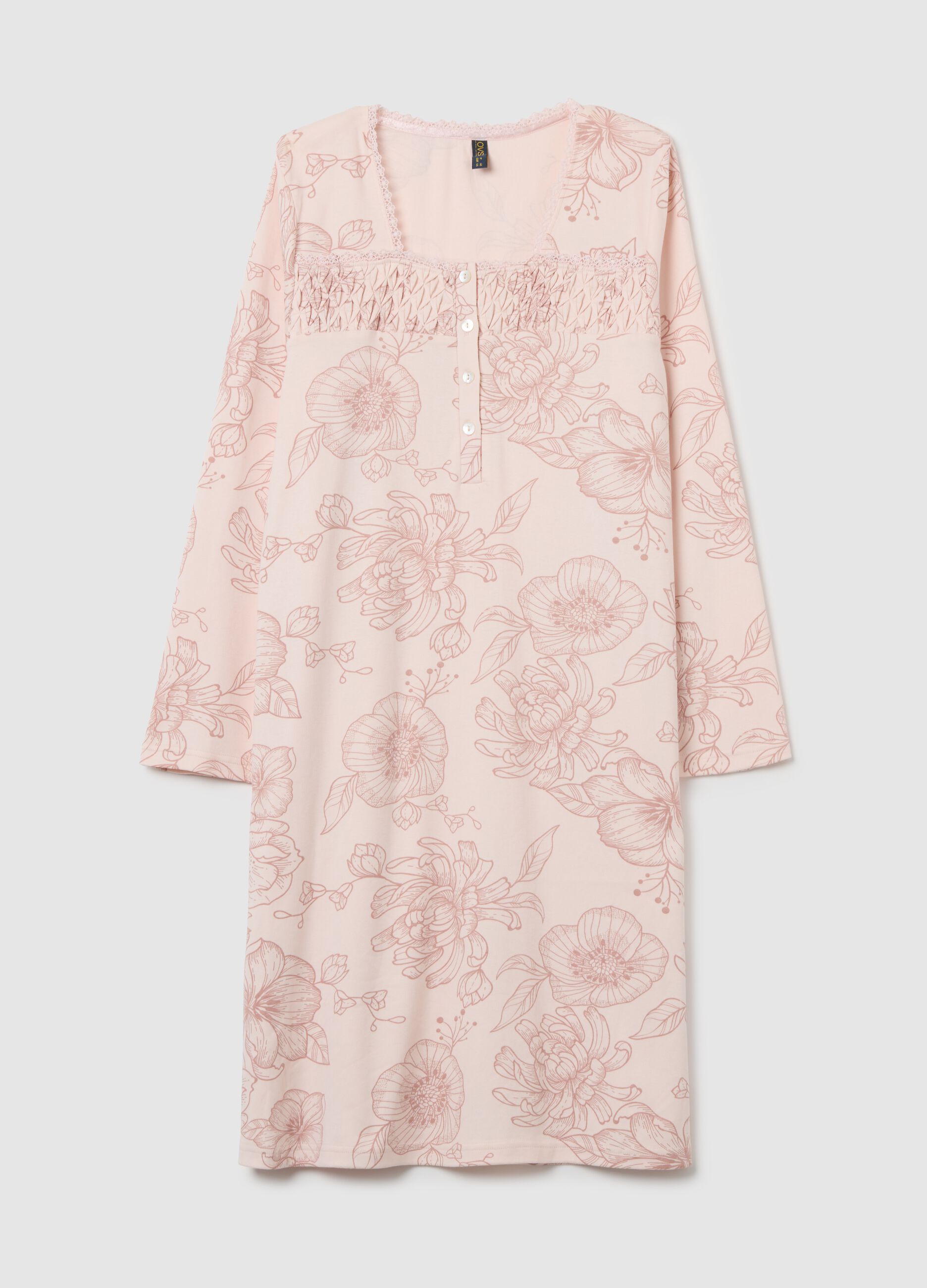 Pink pure cotton nightgowns