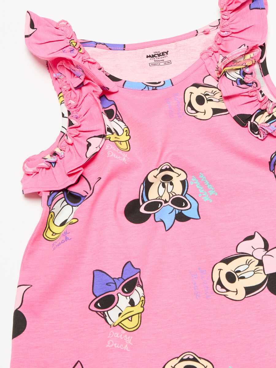 Tank top with frills and Minnie Mouse and Daisy Duck print_2