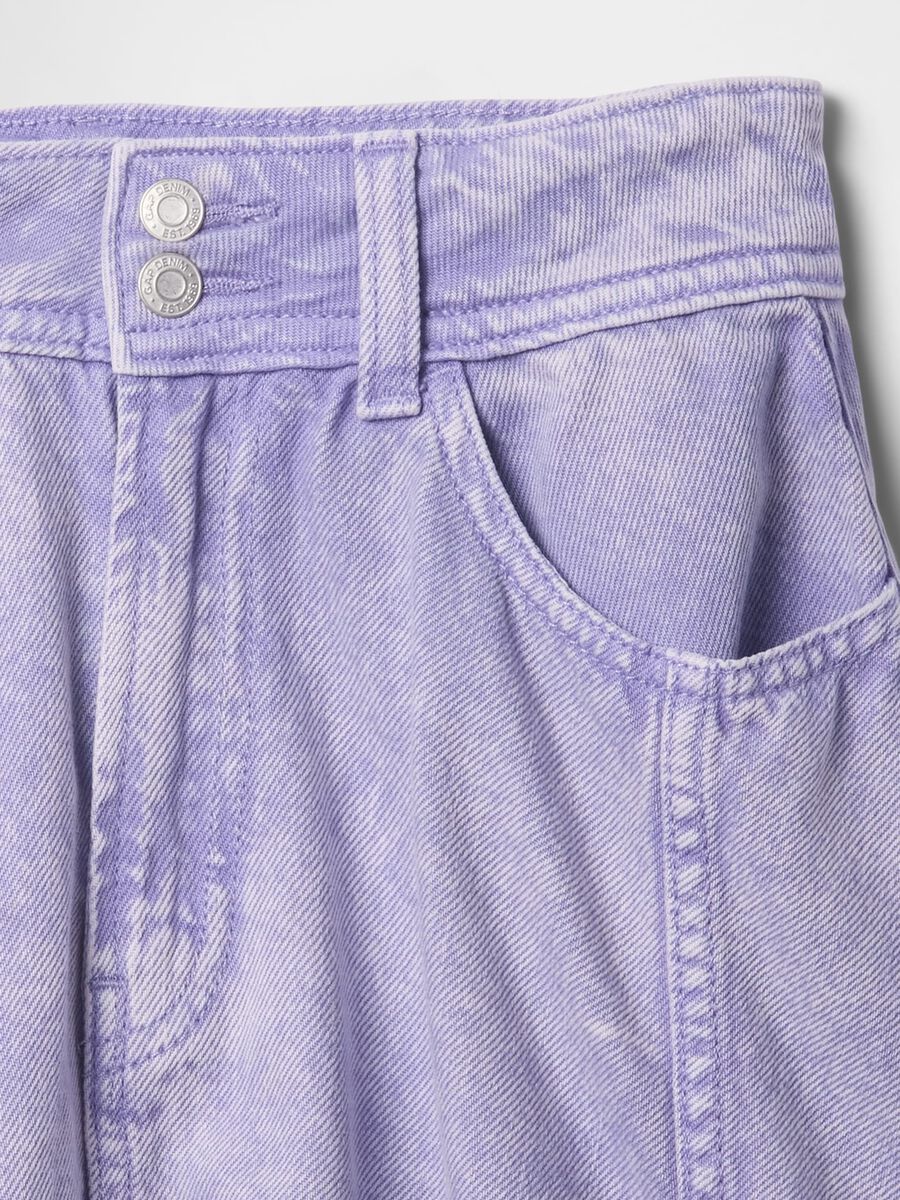 Violet Denim Mini Skirt GAP Kids_3