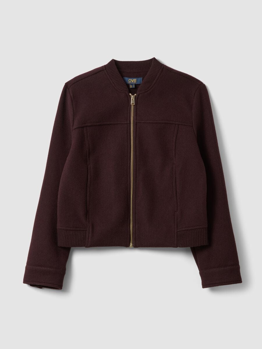 Giacca viola vinaccia regular fit con zip_4