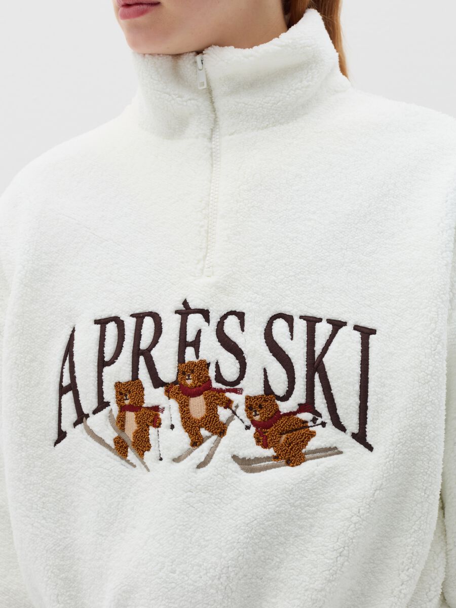 Half-zip sweatshirt in fleece_2