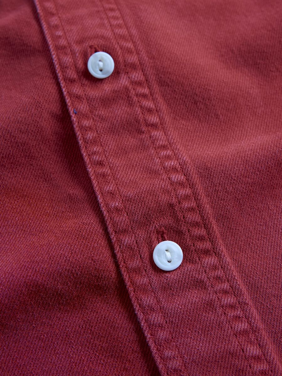Red Shirt in Cotton and Lyocell_4
