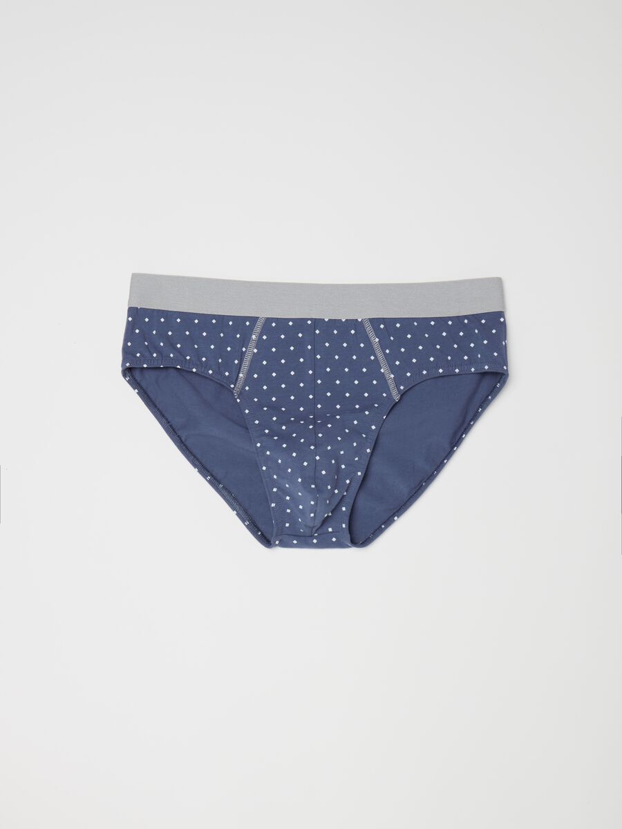 Patterned briefs in stretch cotton_4