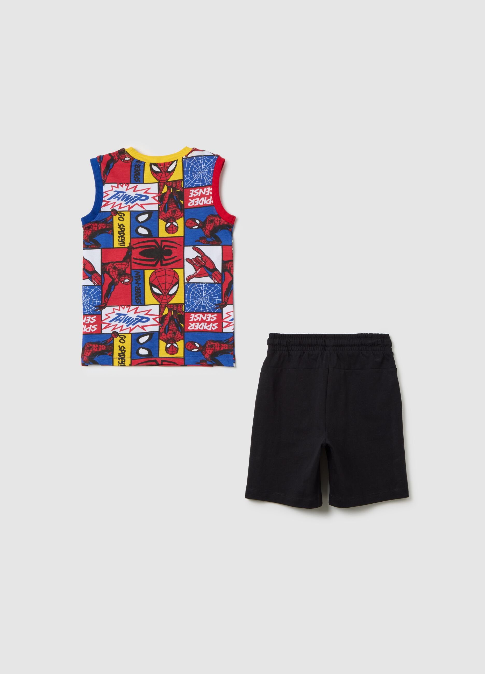 Completo estivo da bambino in puro cotone multicolor regular fit
