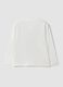 White pure cotton oversized fit T-shirt with skate print for boys_1