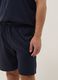 Regular fit short blue cotton pyjamas with Henley collar_3