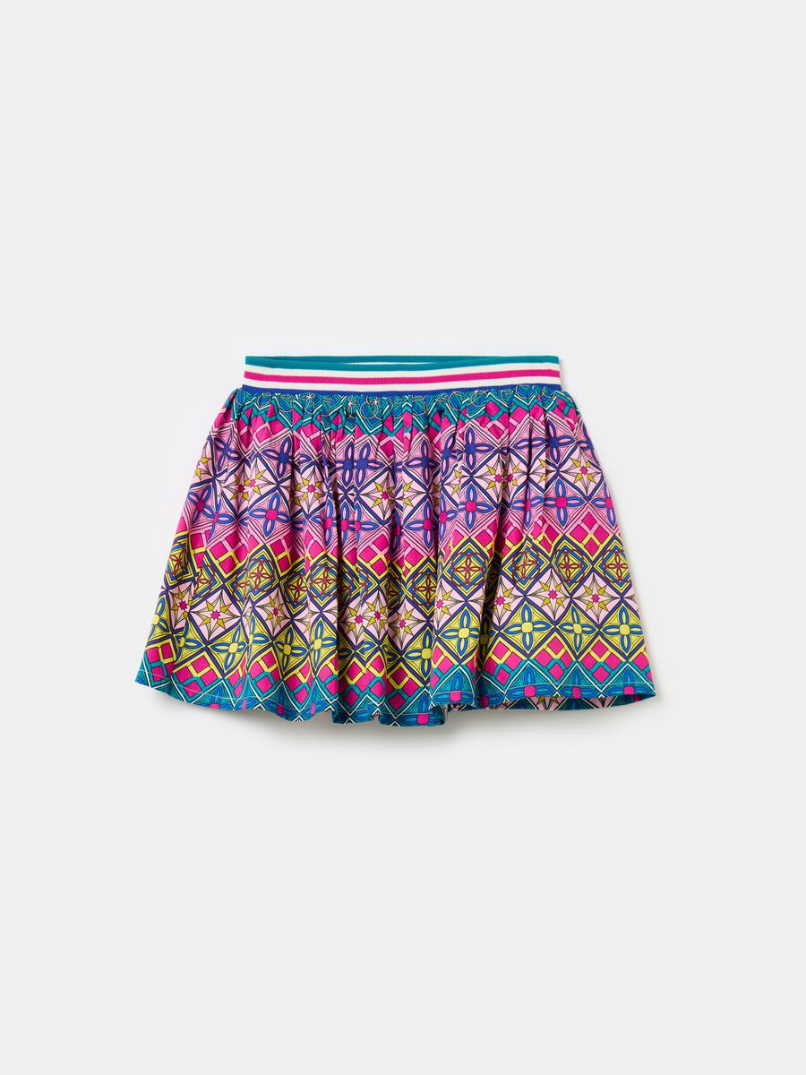 Short skirt with all-over print_4