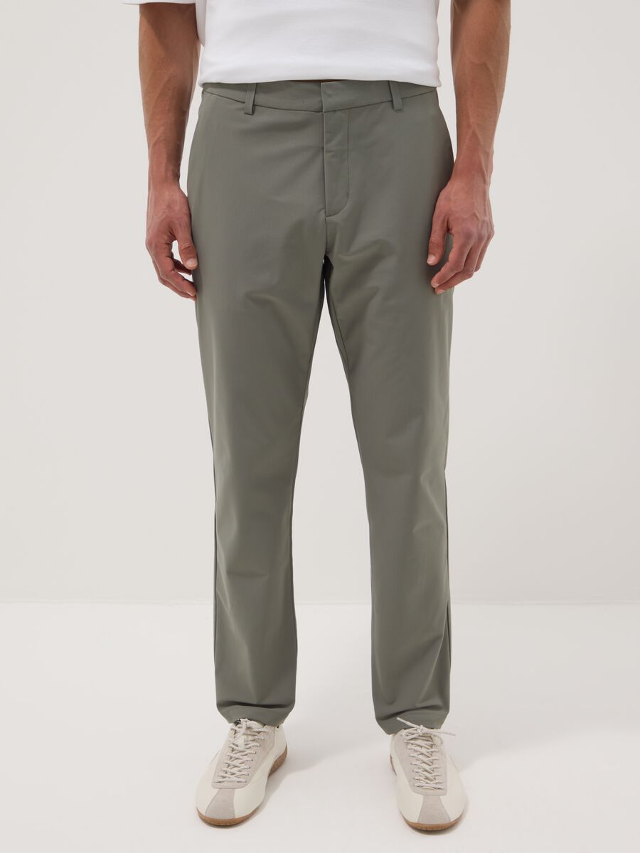 Pantaloni chino verdi regular fit_1