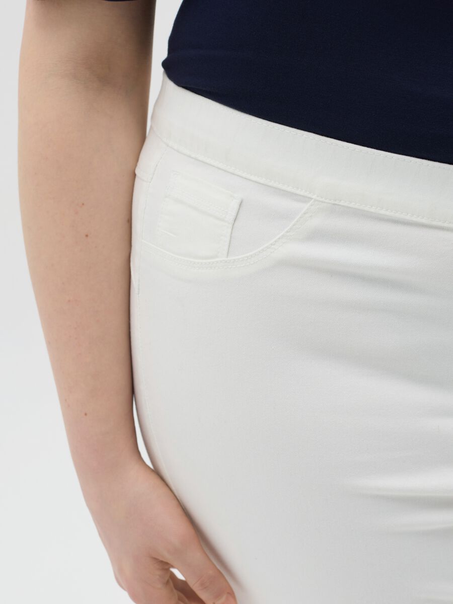 Curvy white slim-fit cropped jeggings_3