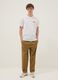 White printed T-shirt in pure cotton, regular fit_1