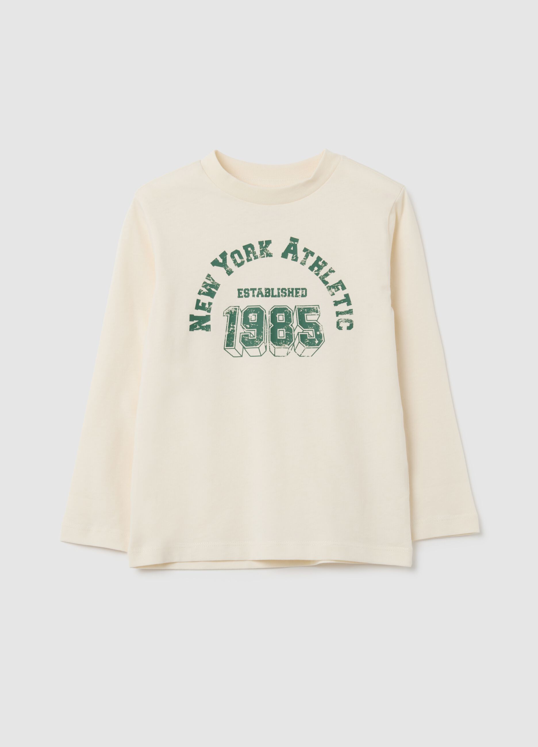 Kids' Beige Cotton Regular Fit Jumper