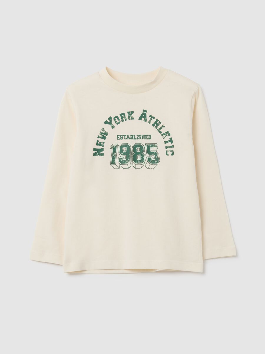 Kids' Beige Cotton Regular Fit Jumper_0