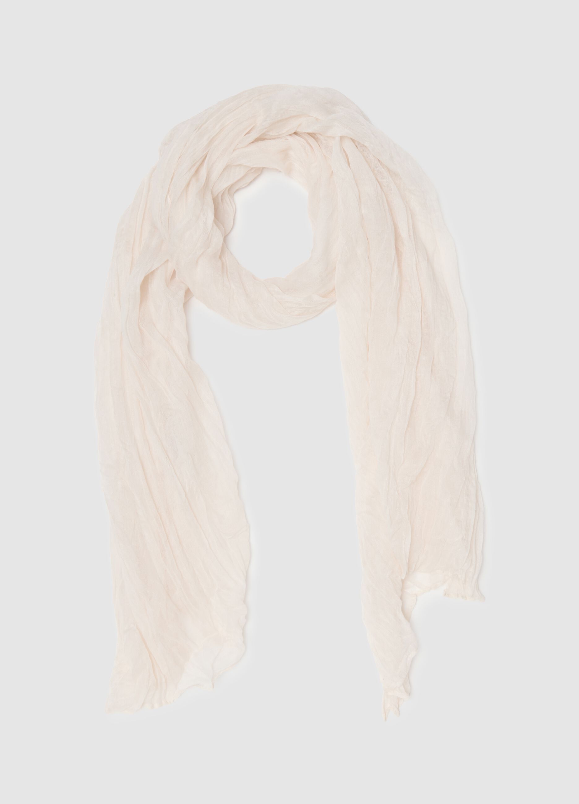 Sciarpa leggera bianca regular fit