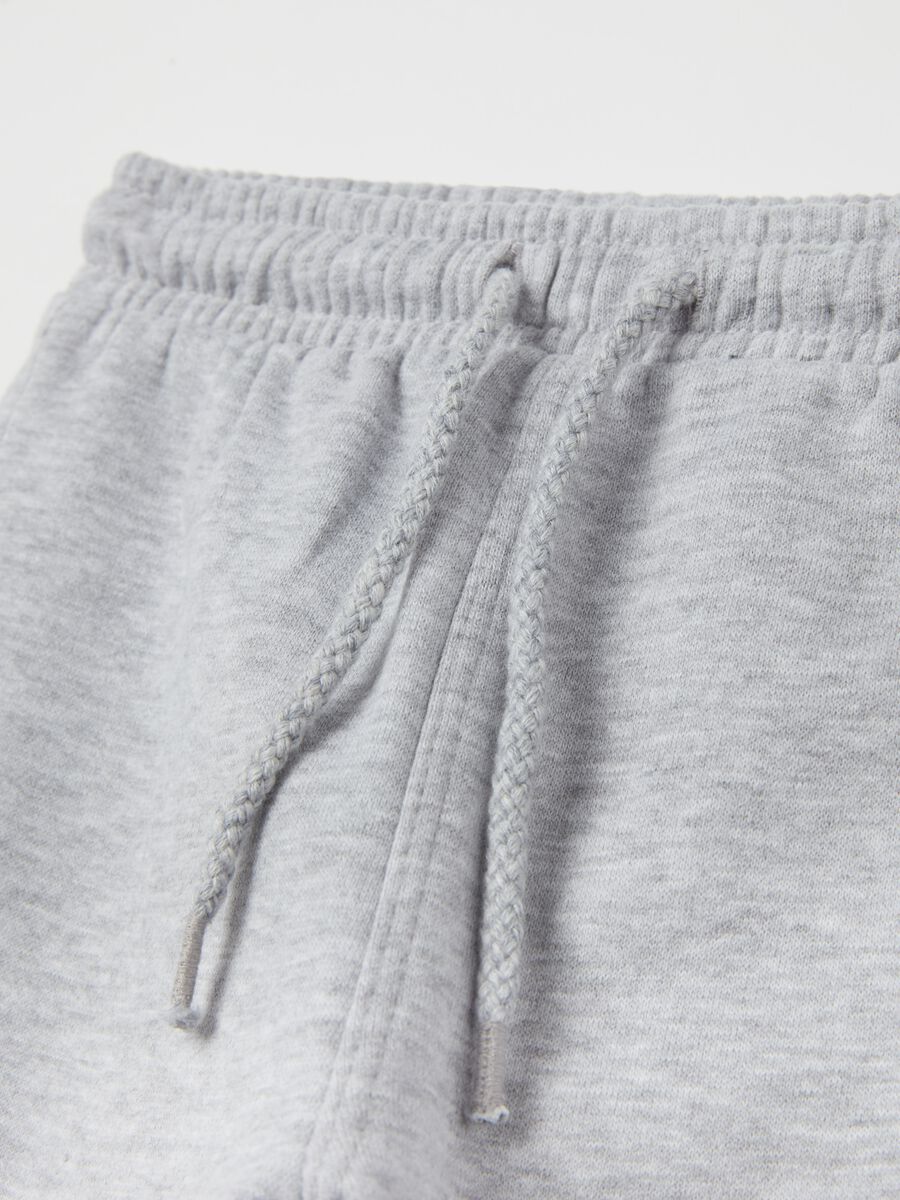 Joggers with drawstring and teddy bear print_2