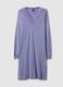 Purple nightdress with lace V-neck and regular fit_4