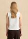 White cotton-blend tank top_3
