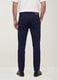 Green slim-fit stretch cotton dobby trousers_2