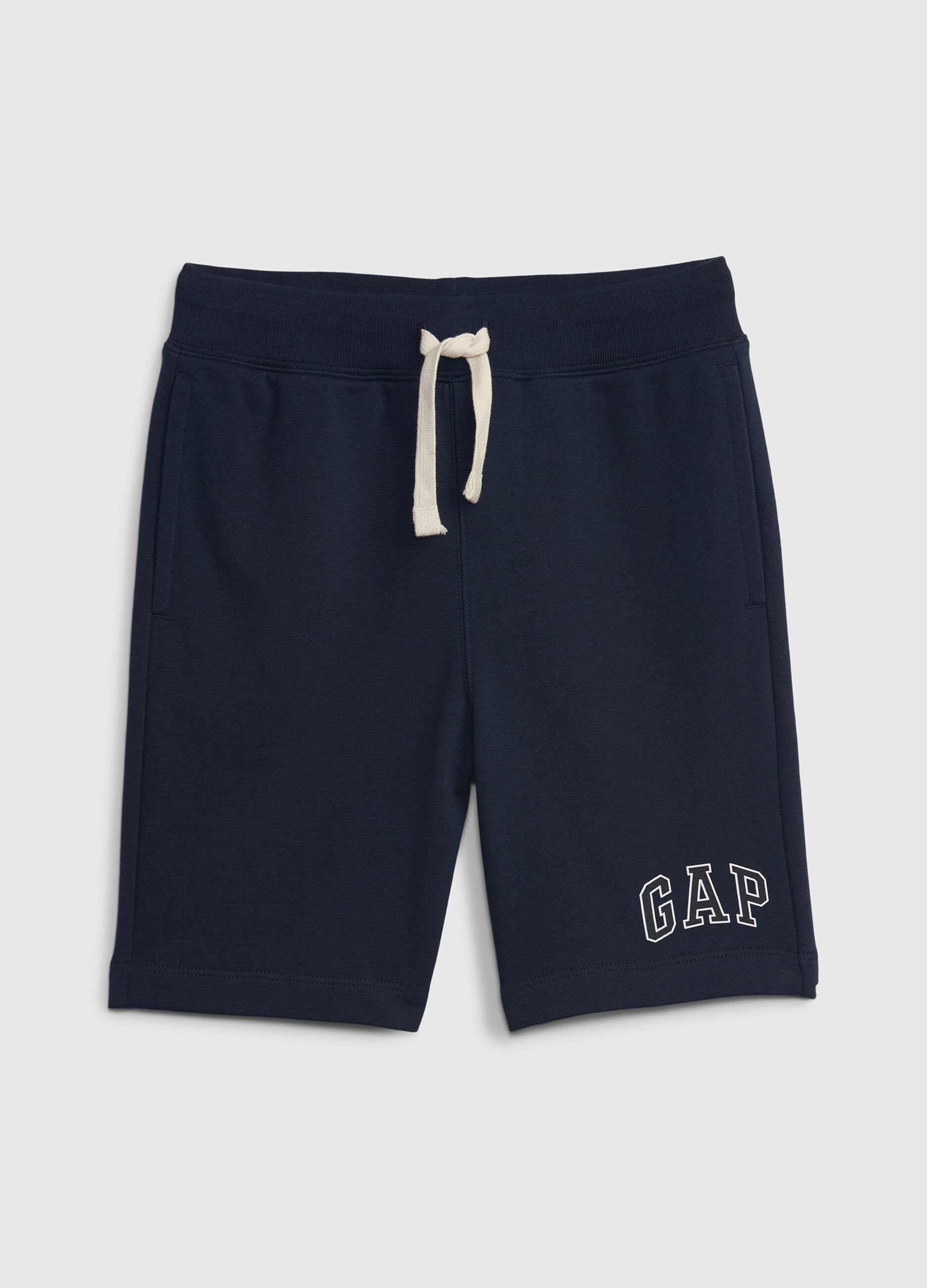 Bermuda in French Terry con logo