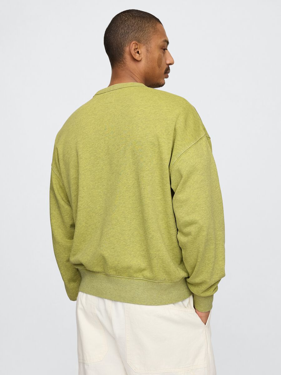 Green Sweatshirt with Embroidered Logo_2