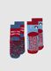 Two-pack Christmas non-slip socks for children in multicoloured cotton blend_1