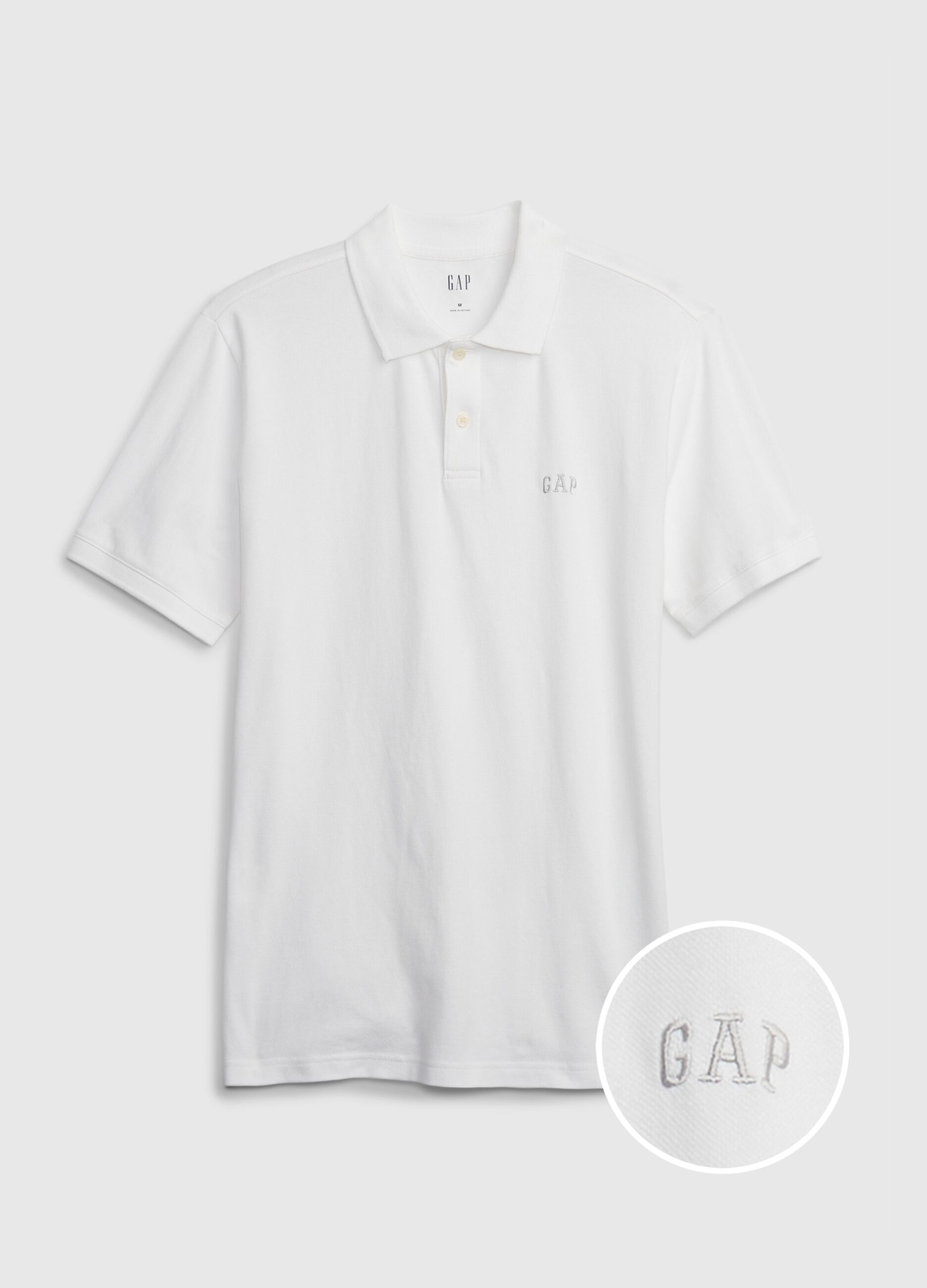 Polo in piquet con ricamo logo