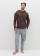 Long pyjamas with top in slub jersey_0