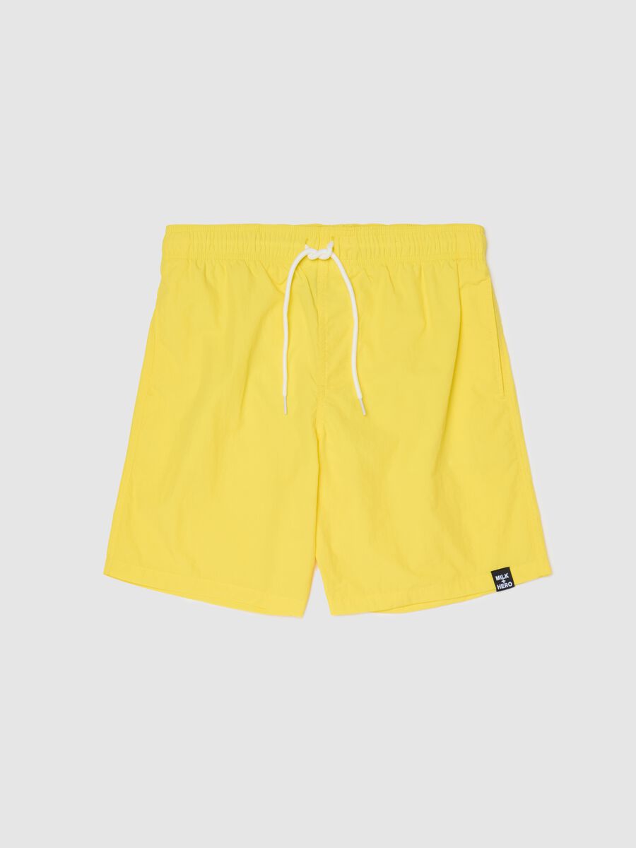 Milk+Hero Yellow Swim Shorts_4