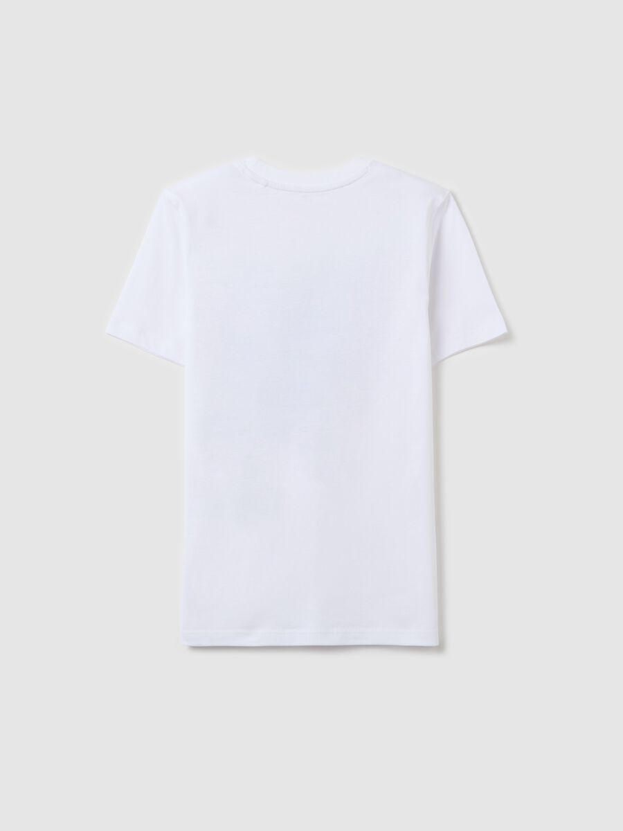 T-shirt in cotone con stampa "TAKE THE RISK" _4