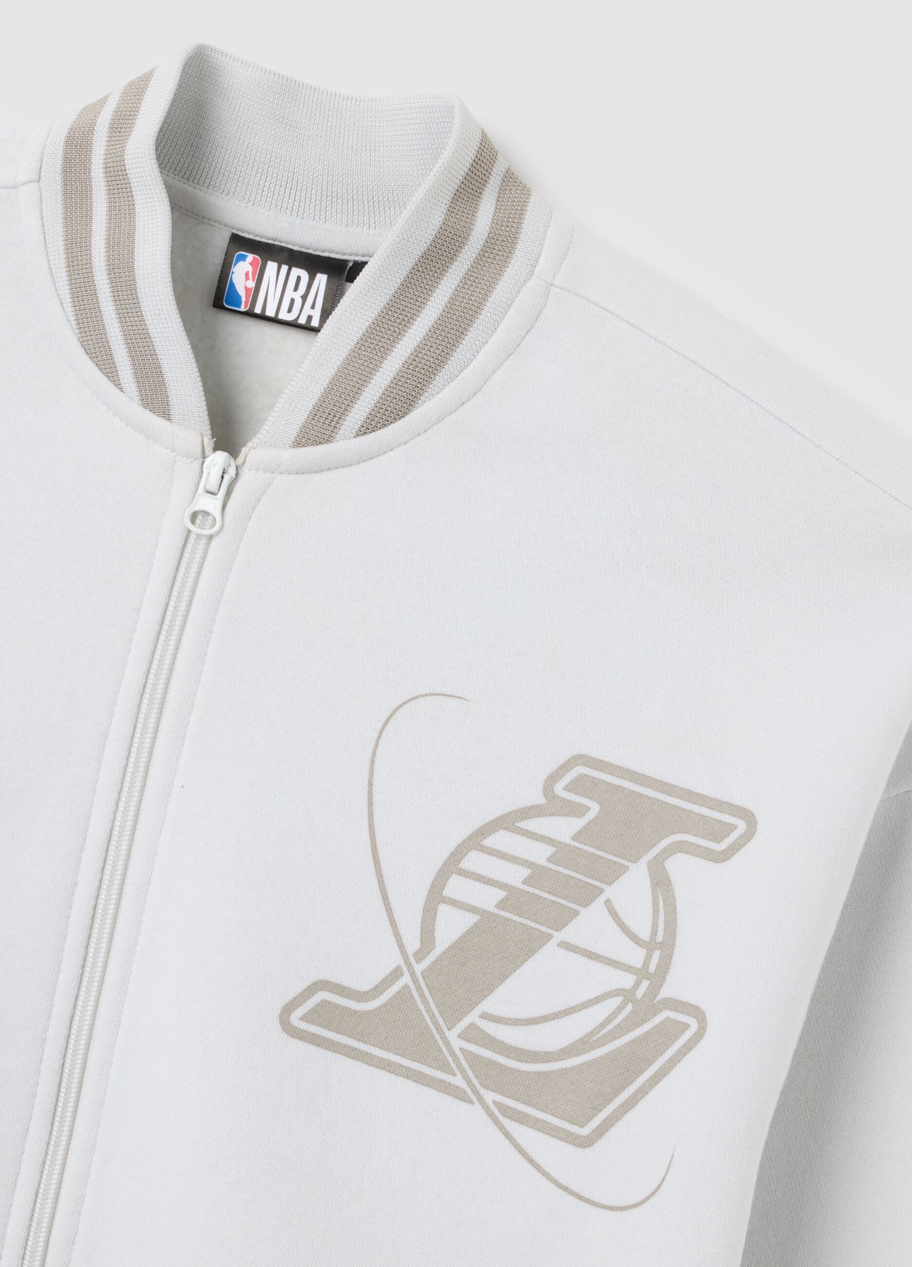 Multicolour Cotton Blend Lakers Bomber Jacket