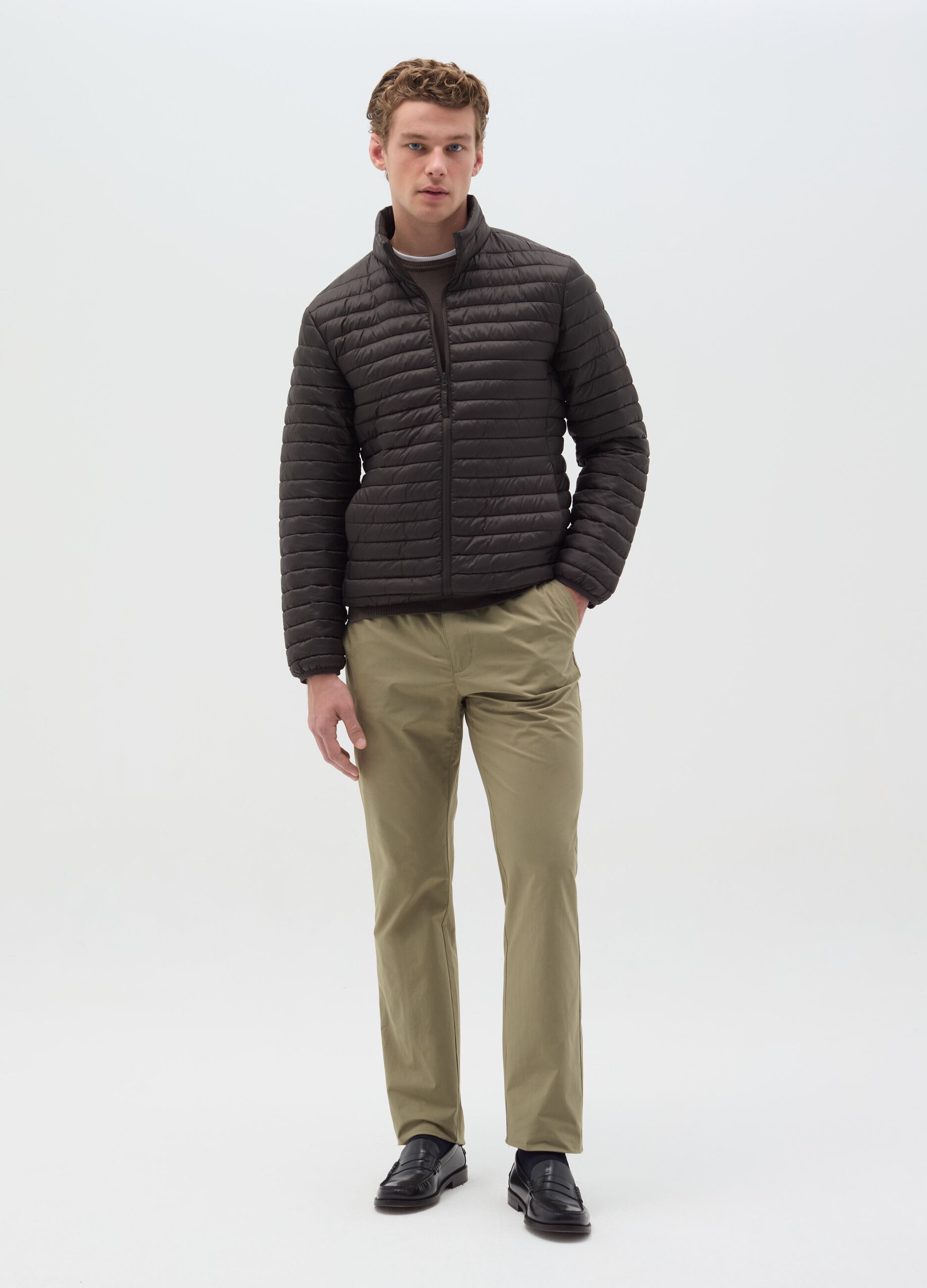 Chino joggers in cotton