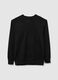 Black pure cotton sweatshirt regular fit_4