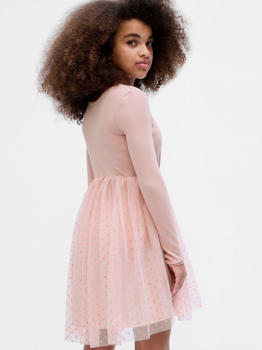 Abito combinato con gonna in tulle_1