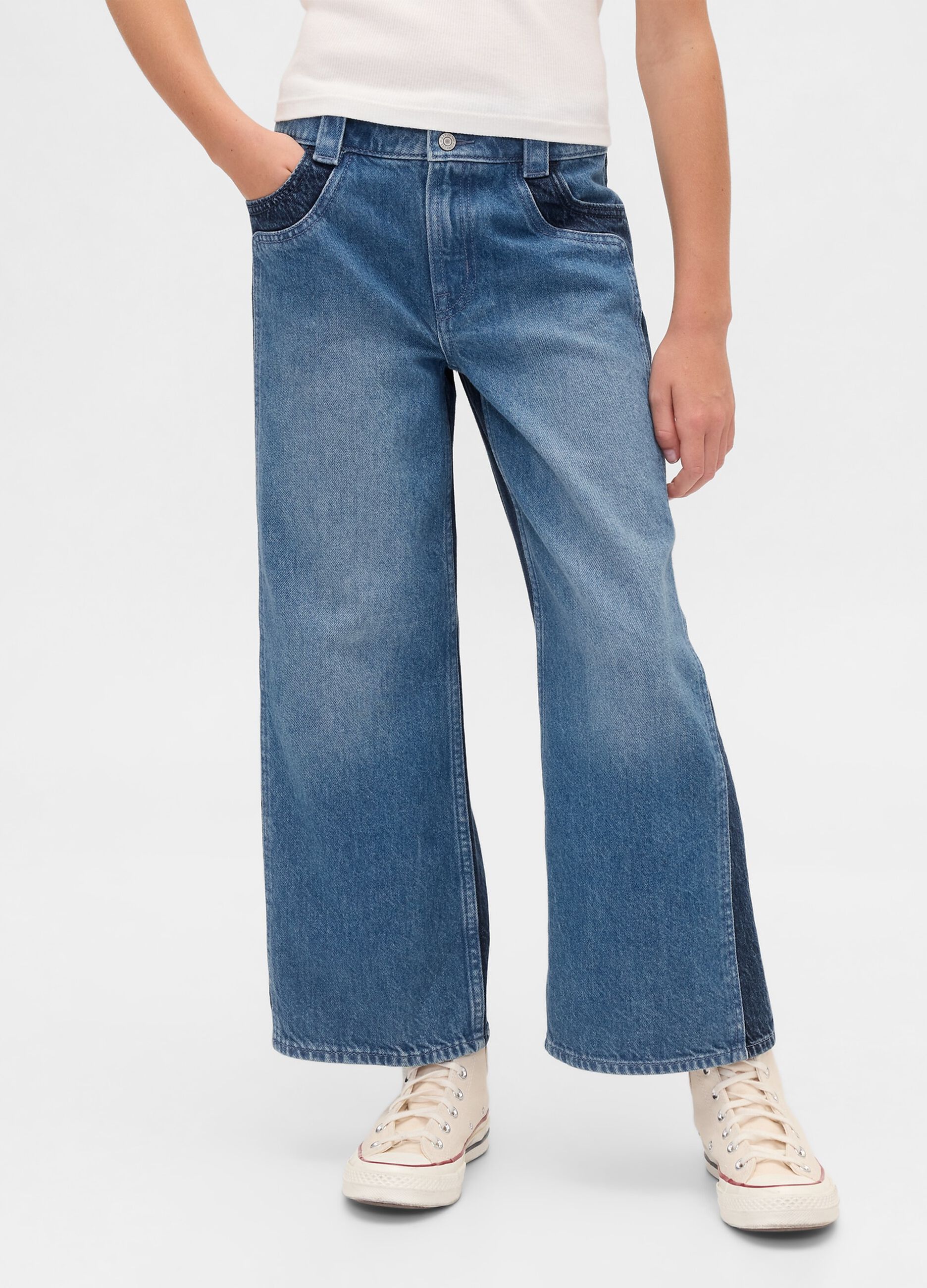 Pantaloni denim in cotone