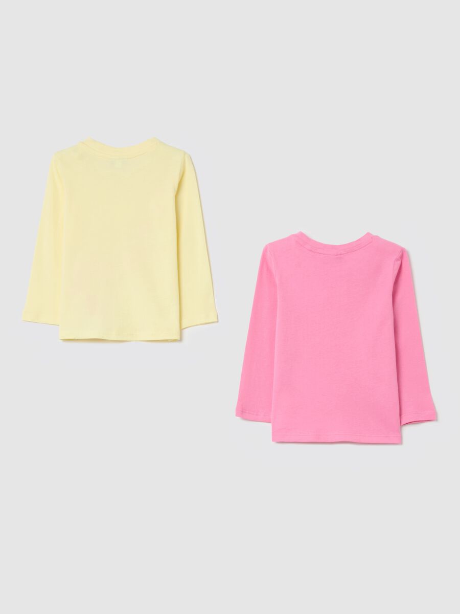 Two-pack long-sleeved T-shirts in cotton with print_1
