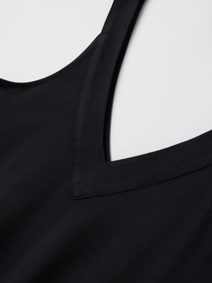 Black Long Cotton Dress_5