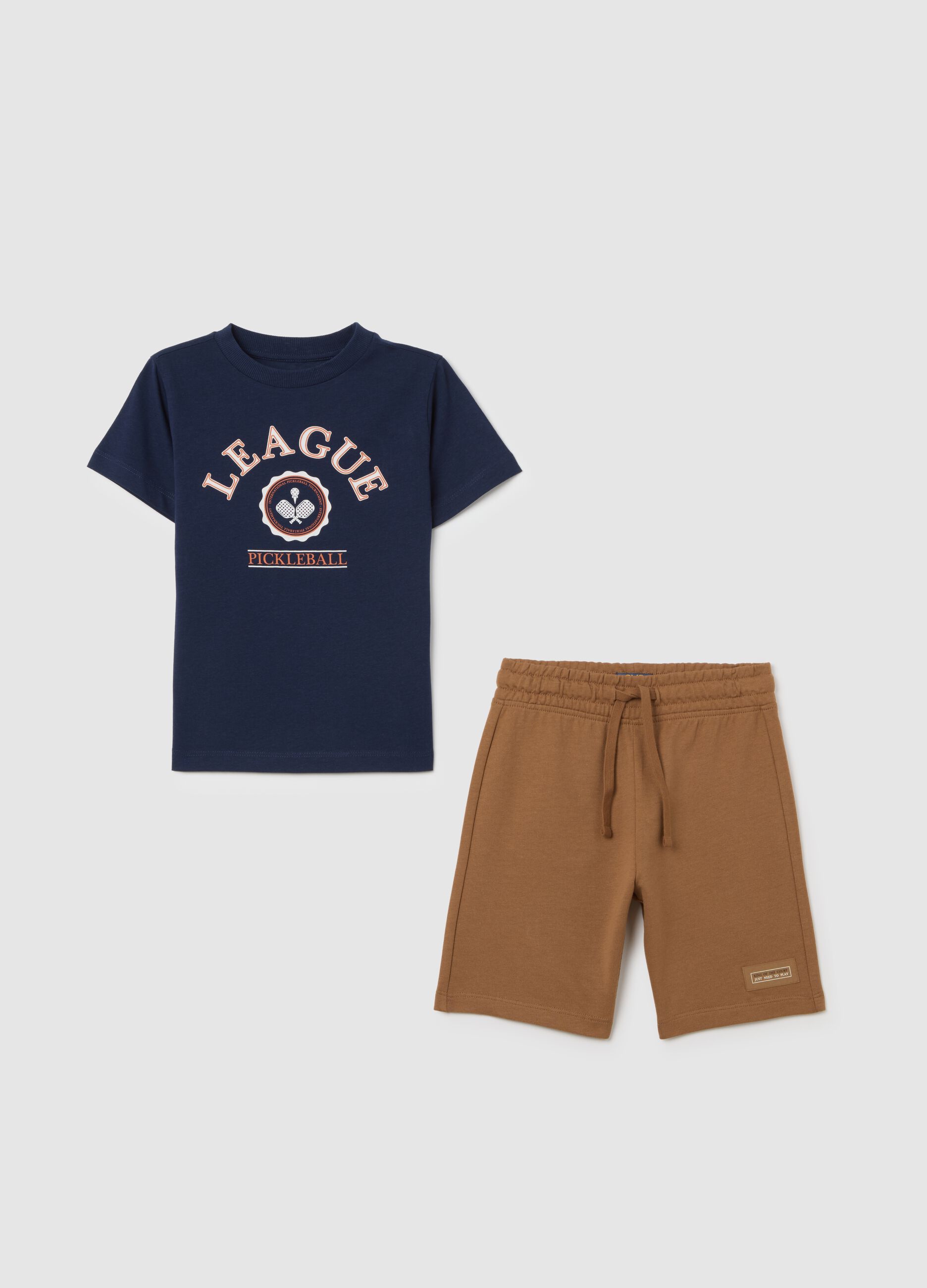 Child's blue pure cotton regular fit outfit