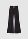 Black Corduroy Flare Trousers_4
