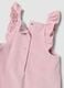 Pink and white organic cotton-blend set with Minnie embroidery for baby girl_2
