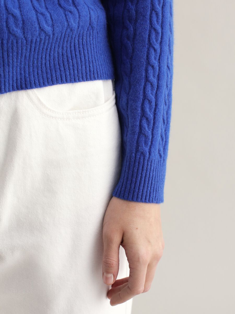 Cardigan in cable-knit cashmere_2