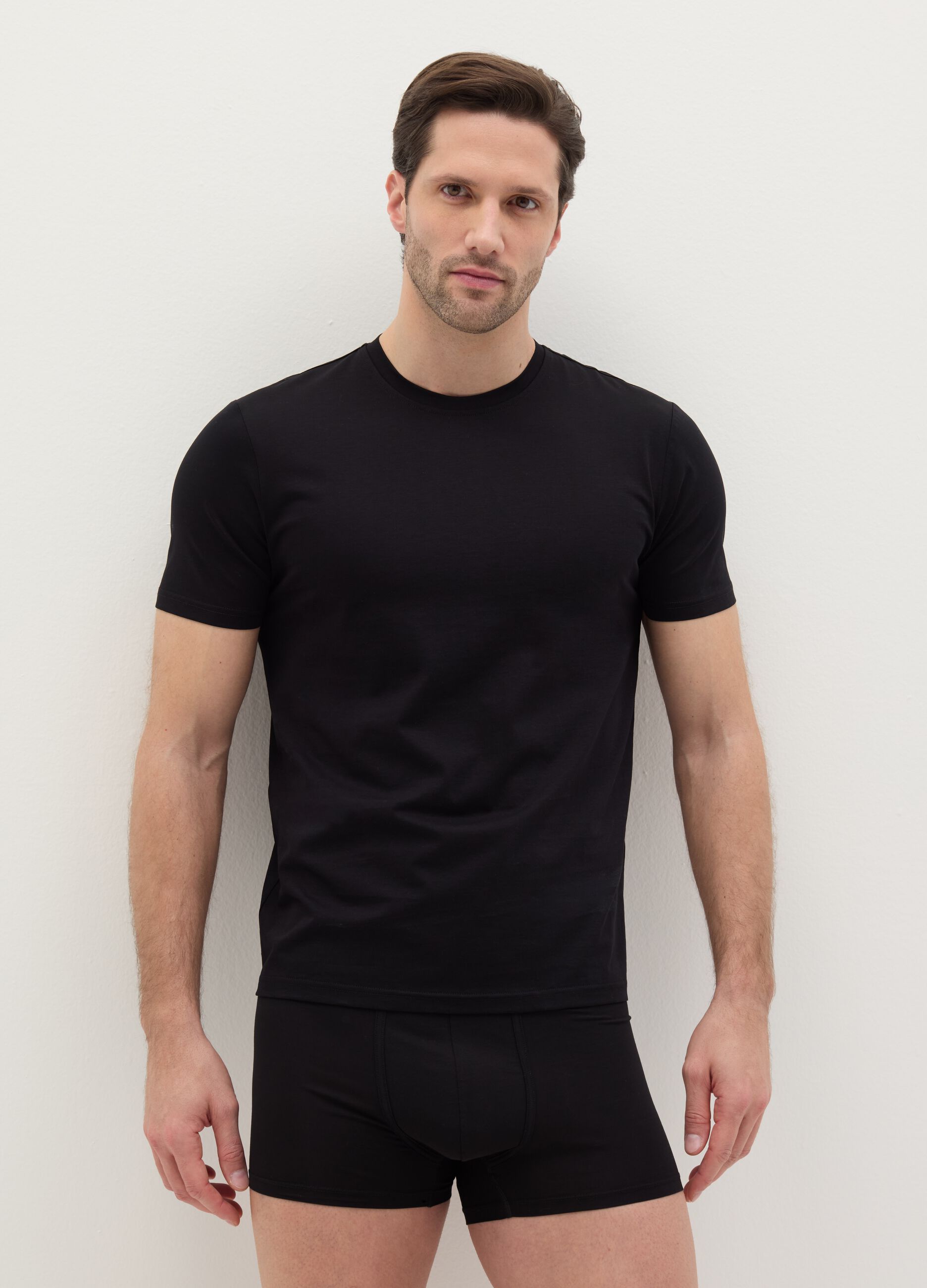 T-shirt intima in cotone mercerizzato
