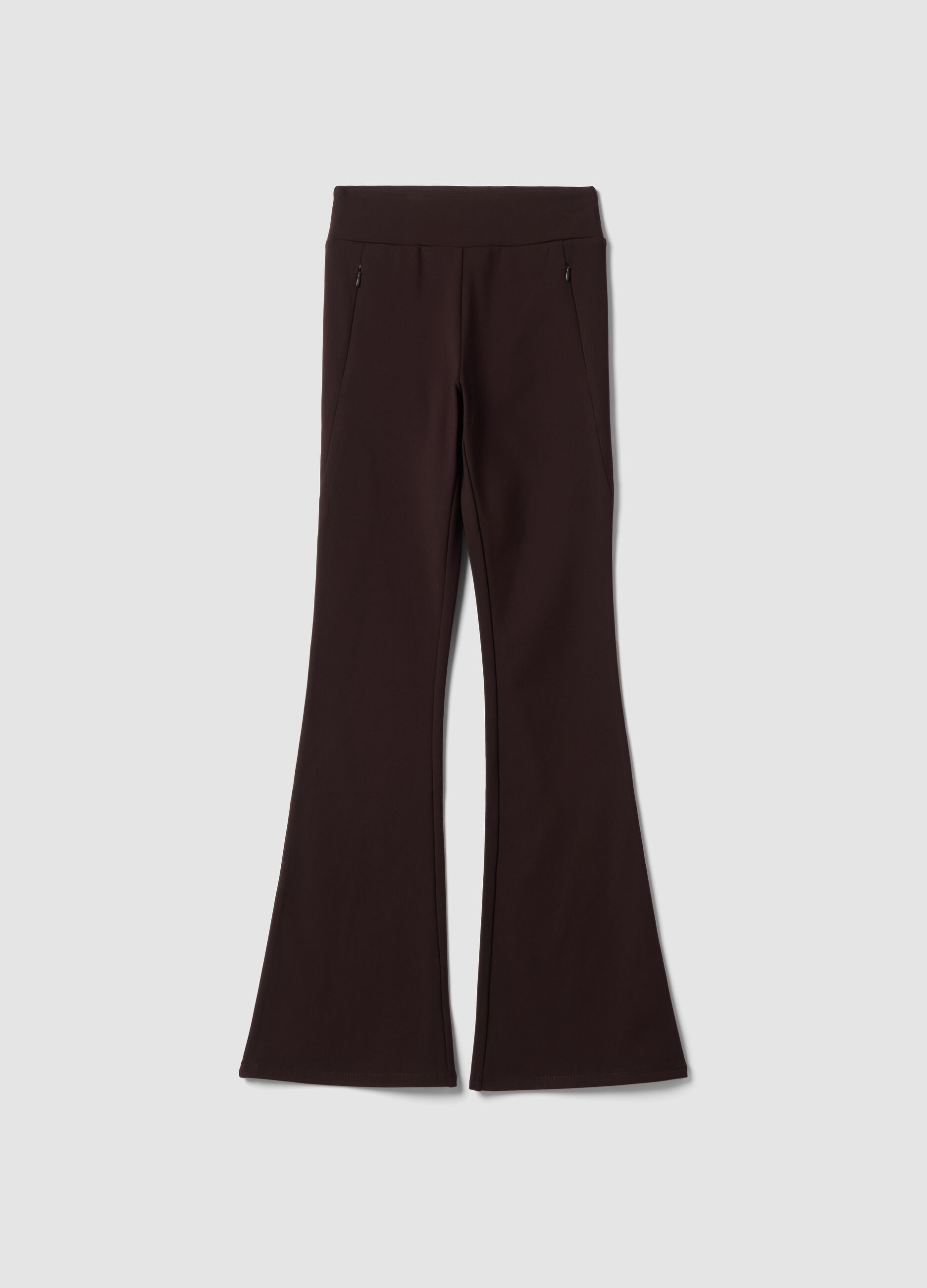 Brown flared stretch trousers ALTAVIA STUDIO