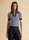 Regular fit multicolour striped cotton blend jumper_2