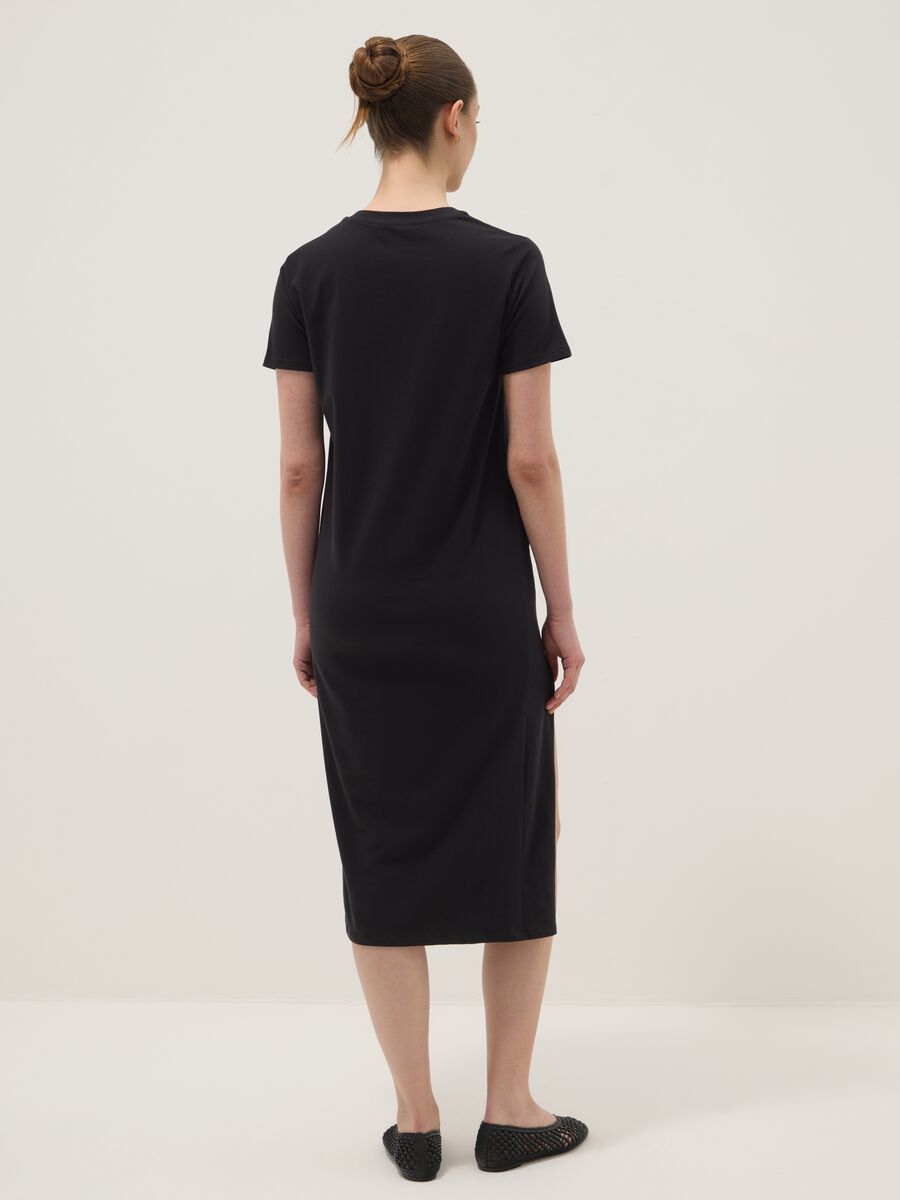 Black maxi dress in stretch cotton_3