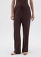 Women's trousers in pure brown viscose regular fit_1