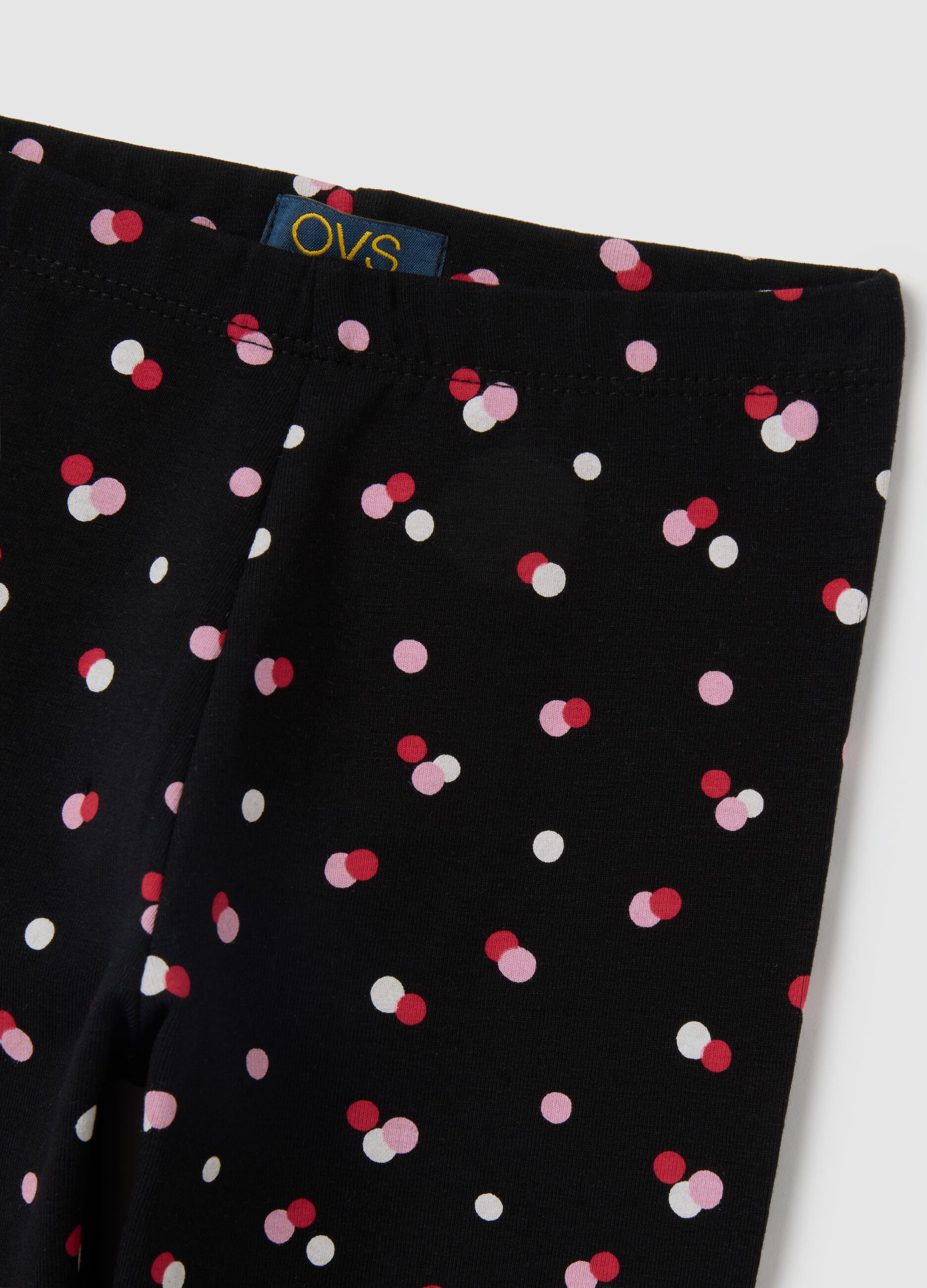 Girls' Multicolour Skinny Cotton Leggings