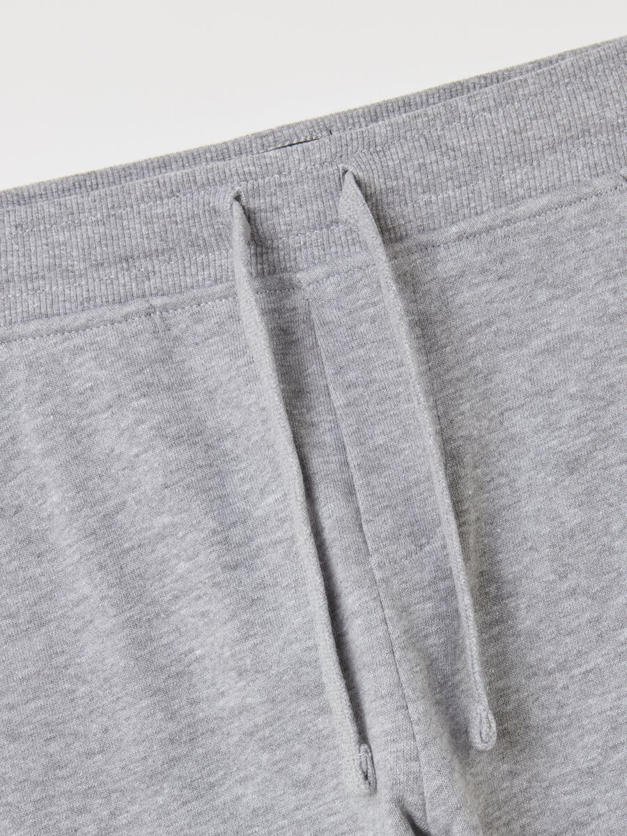 Fleece joggers with drawstring_1